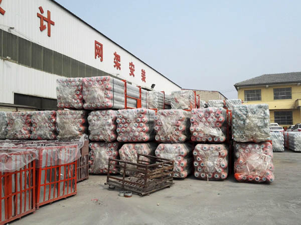 玉门网架成品待发